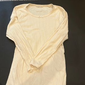 Doen pointelle cotton top size M EUC